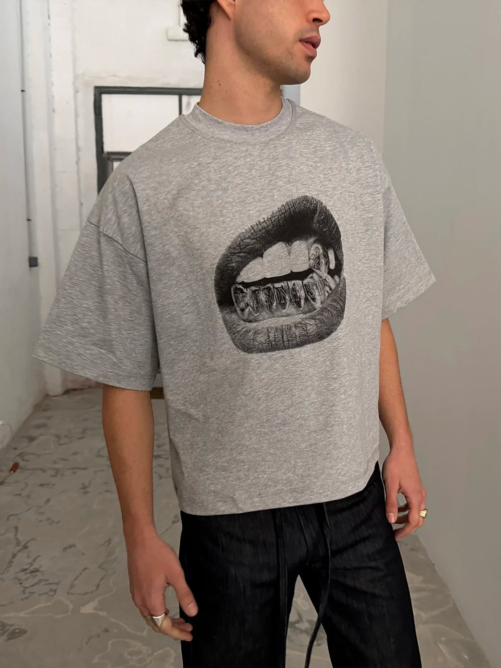 GRILLZ GREY TEE