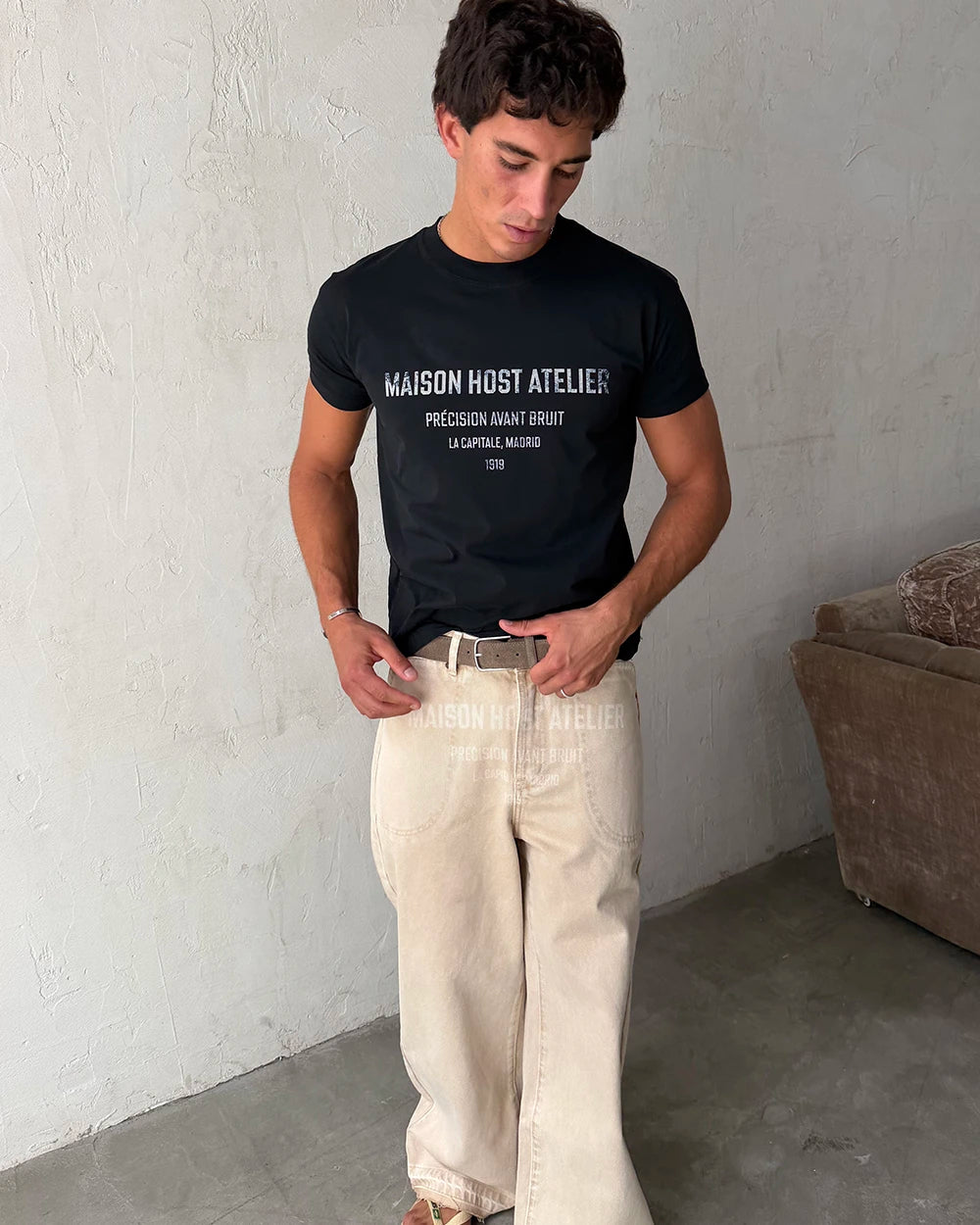 ATELIER SLIM TEE BLACK