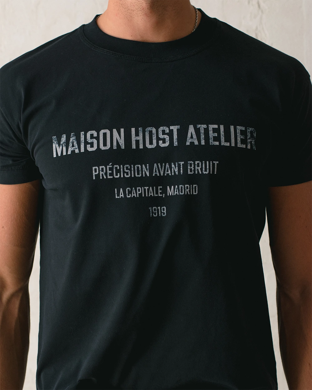 ATELIER SLIM TEE BLACK
