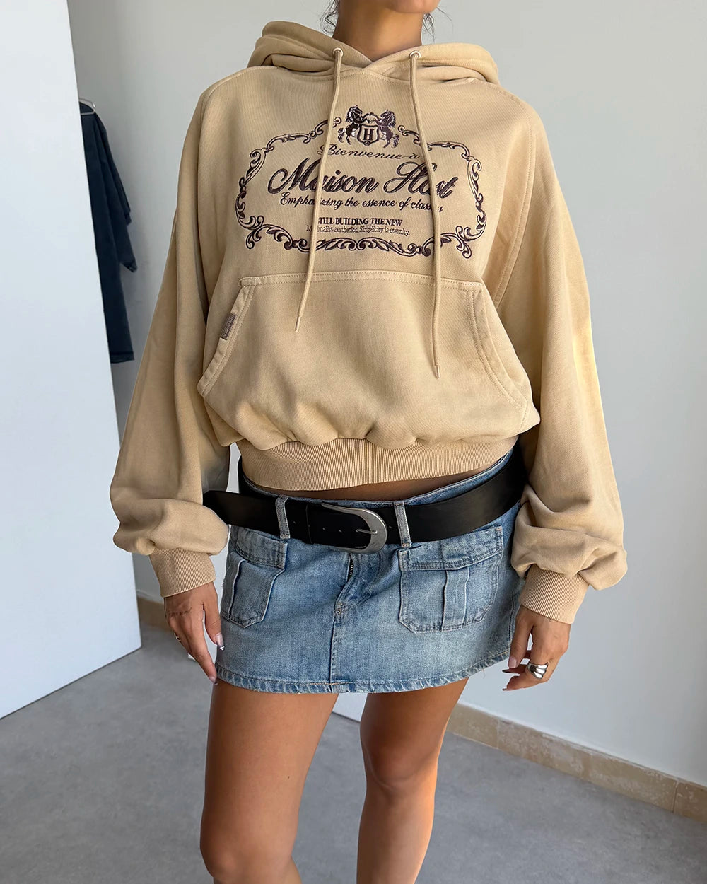 BIENVENUE HOODIE CAMEL