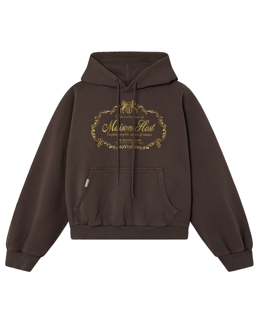BIENVENUE HOODIE CHOCOLATE
