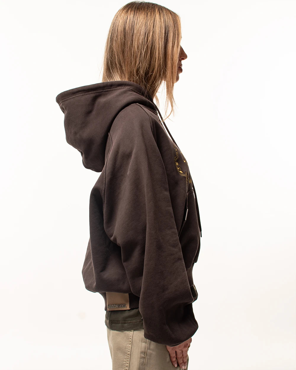 BIENVENUE HOODIE CHOCOLATE