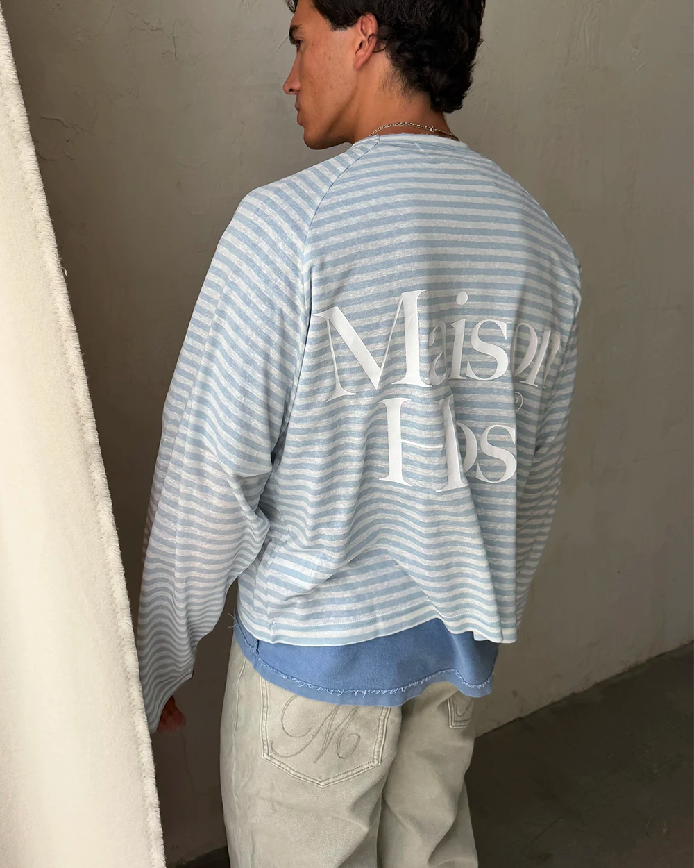 STRIPED RAG LONGSLEEVE BLUE
