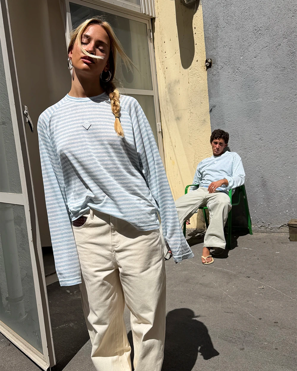 STRIPED RAG LONGSLEEVE BLUE