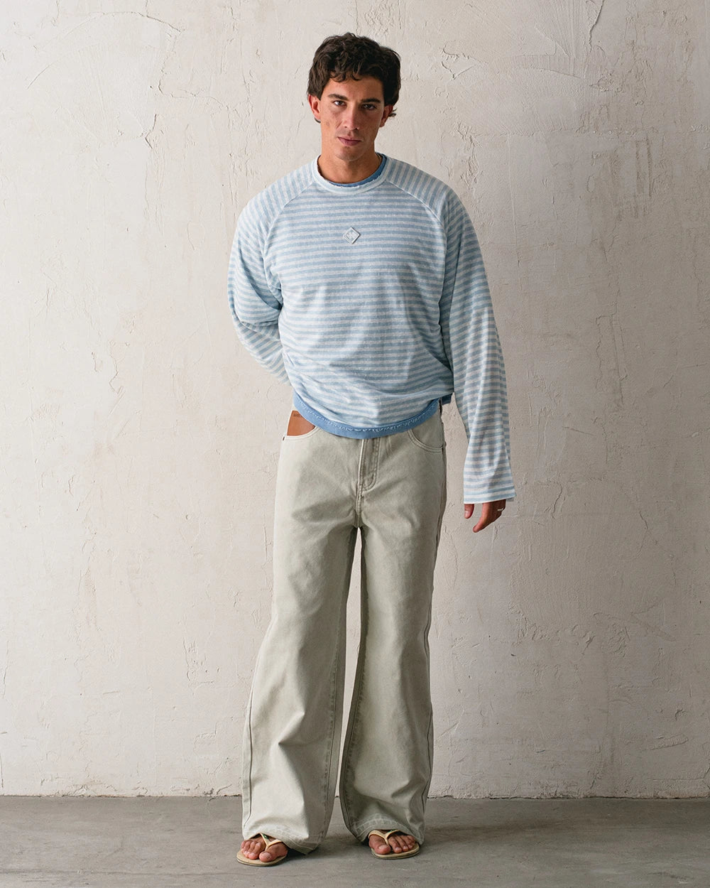 STRIPED RAG LONGSLEEVE BLUE