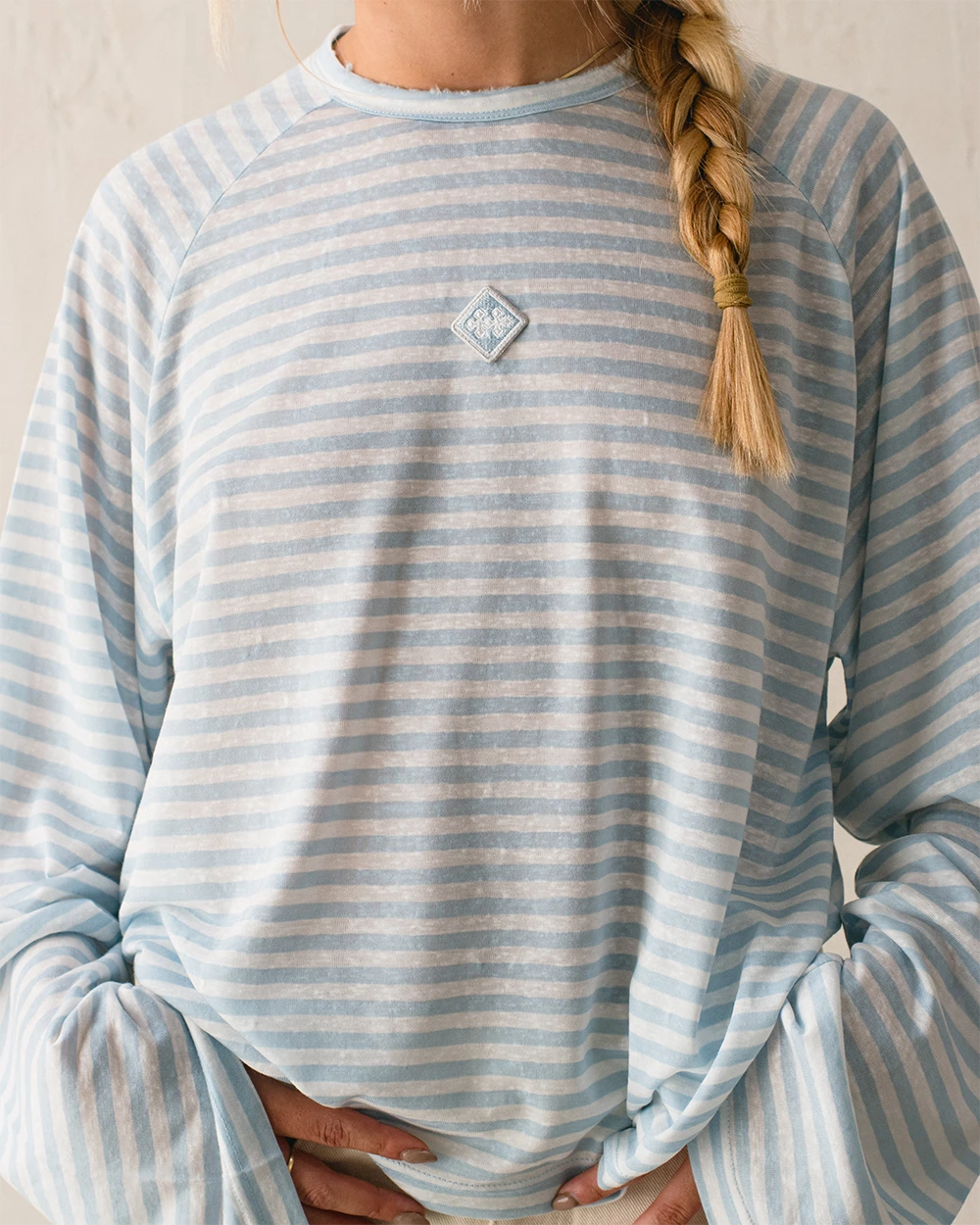 STRIPED RAG LONGSLEEVE BLUE