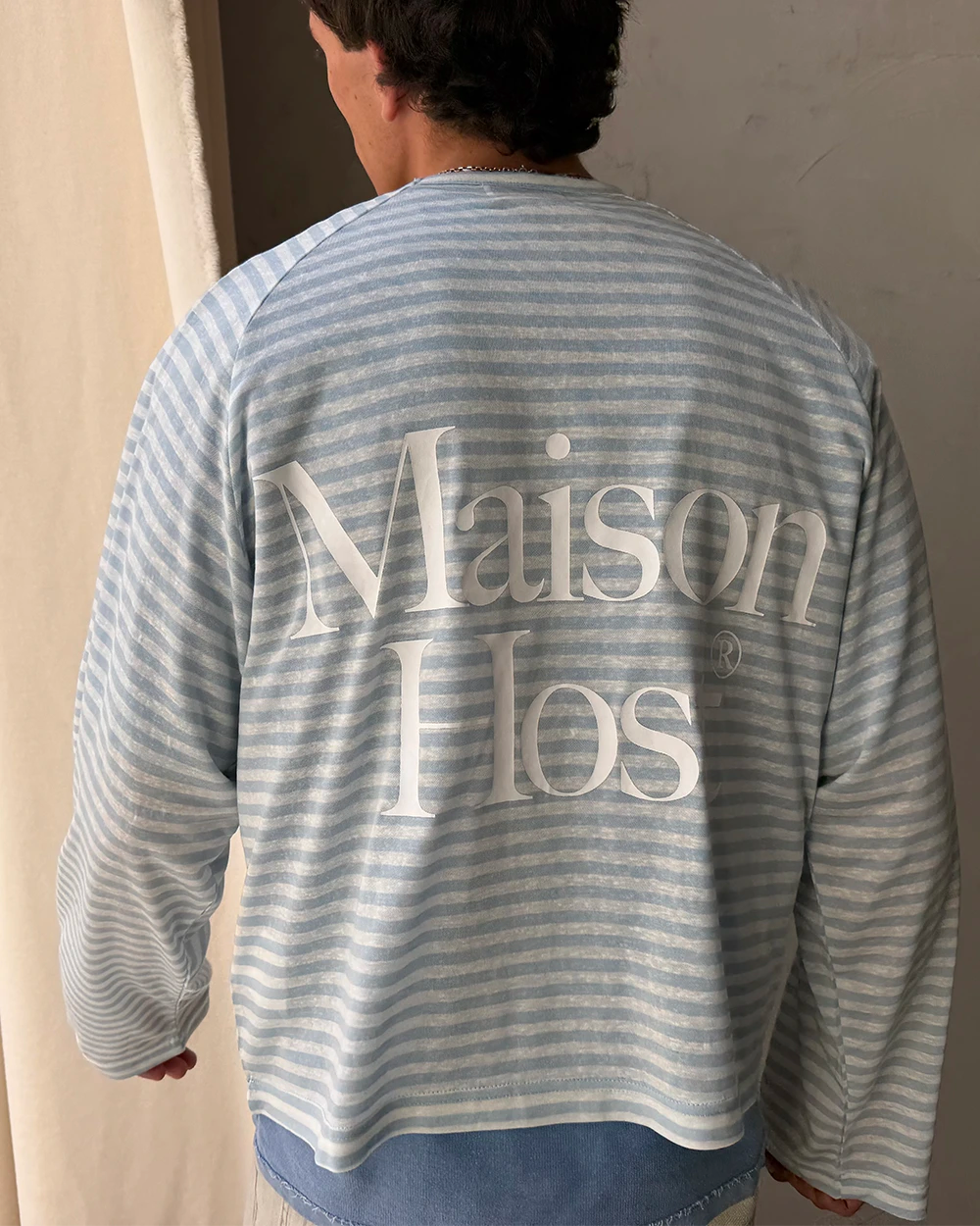 STRIPED RAG LONGSLEEVE BLUE