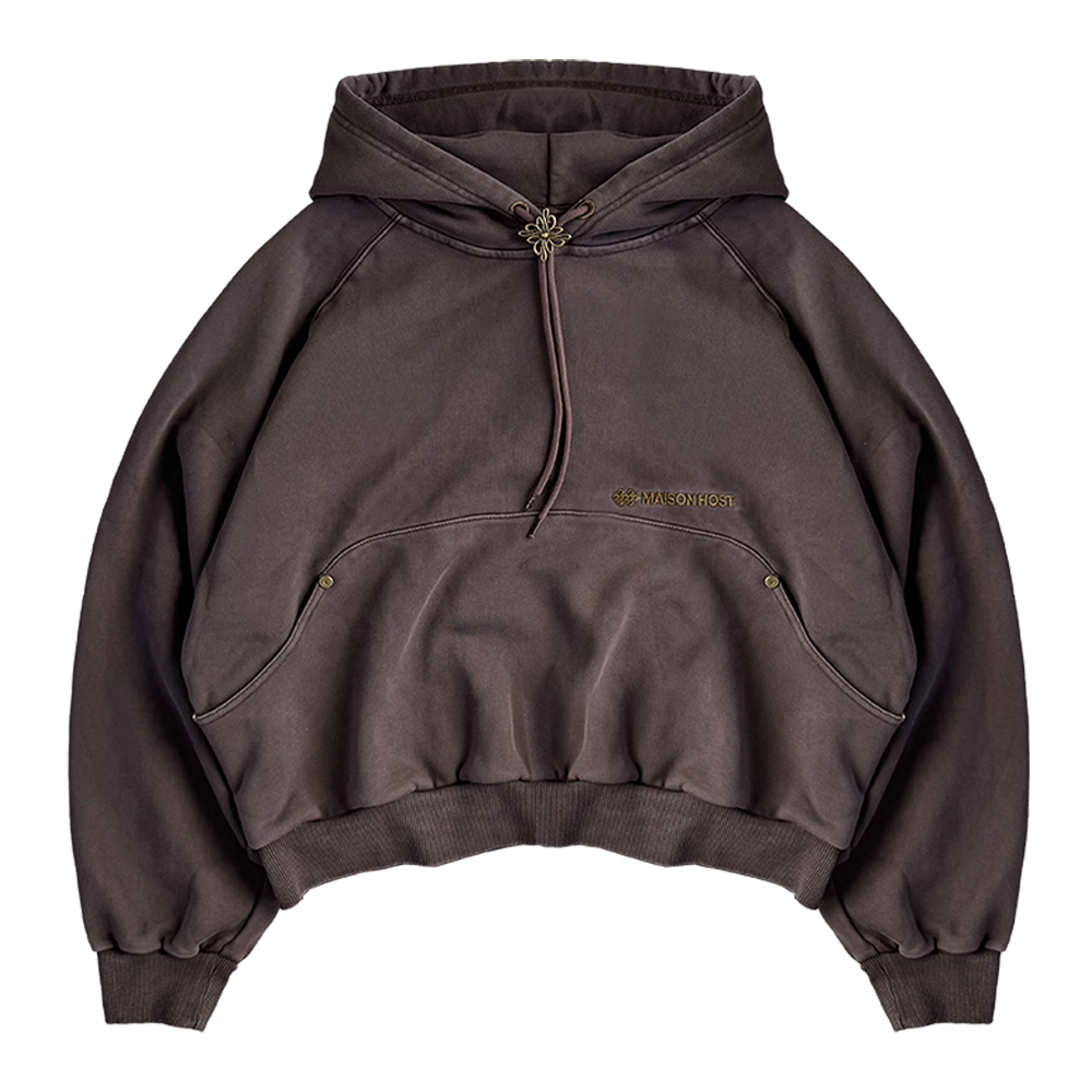 SUDADERA CON CAPUCHA ESTILO CORBATA BOLO