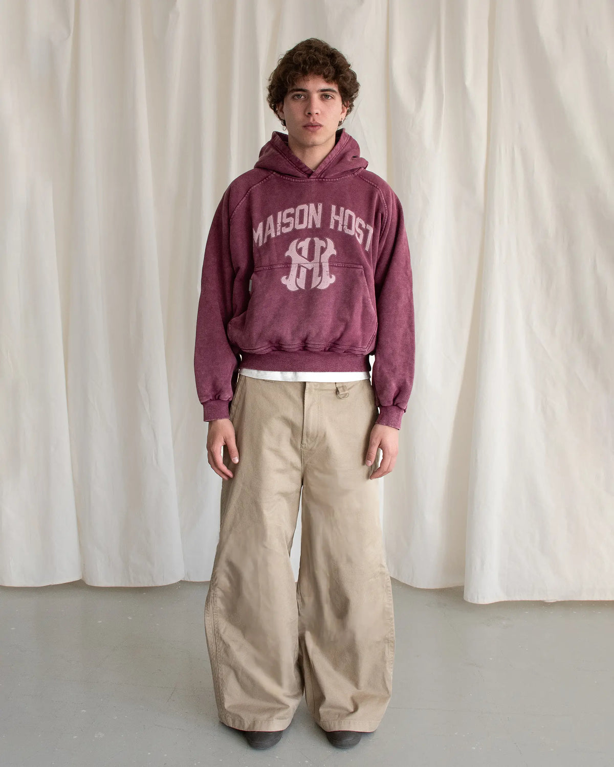 HOMERUN BURGUNDY HOODIE