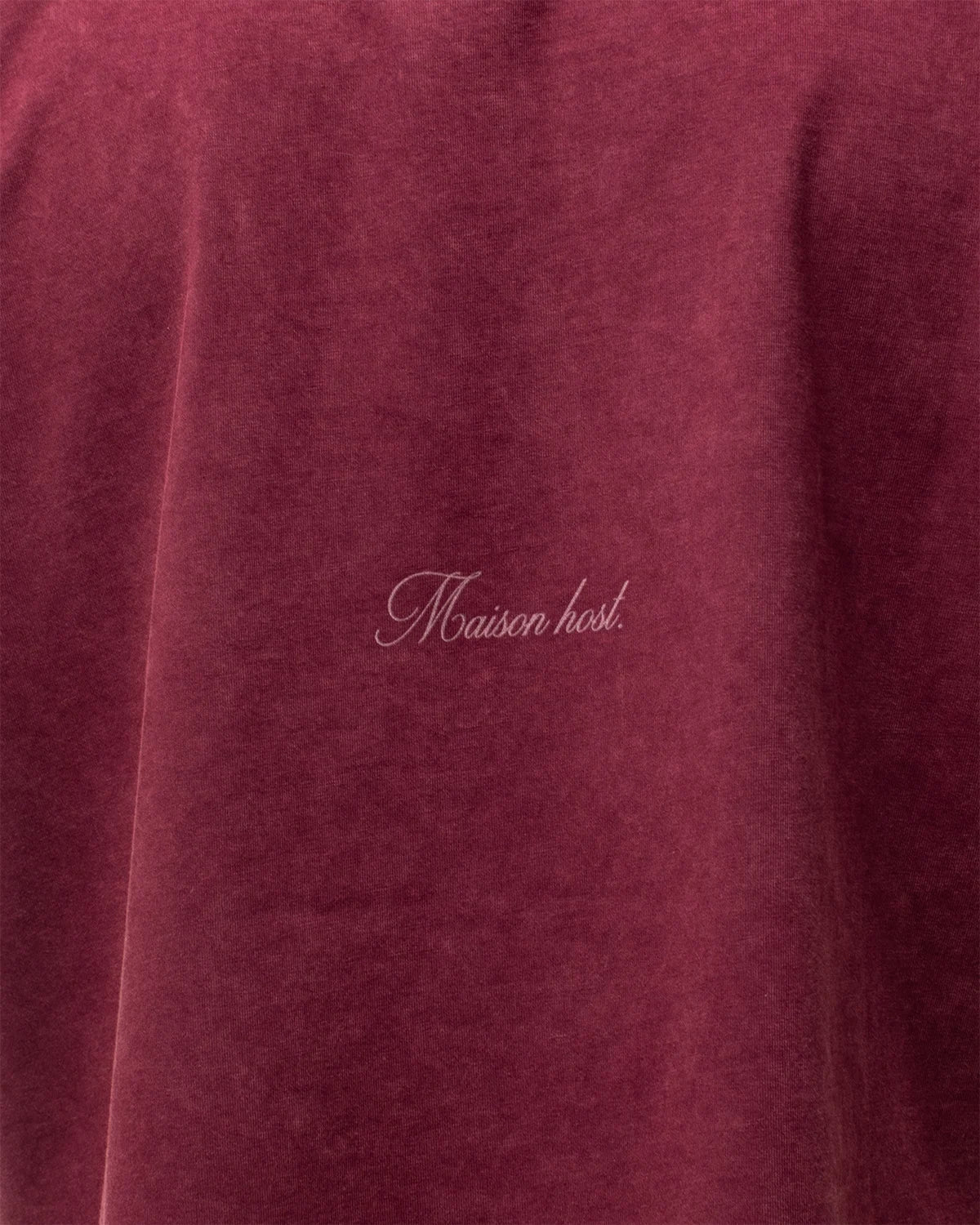 NEEDLE BURGUNDY TEE