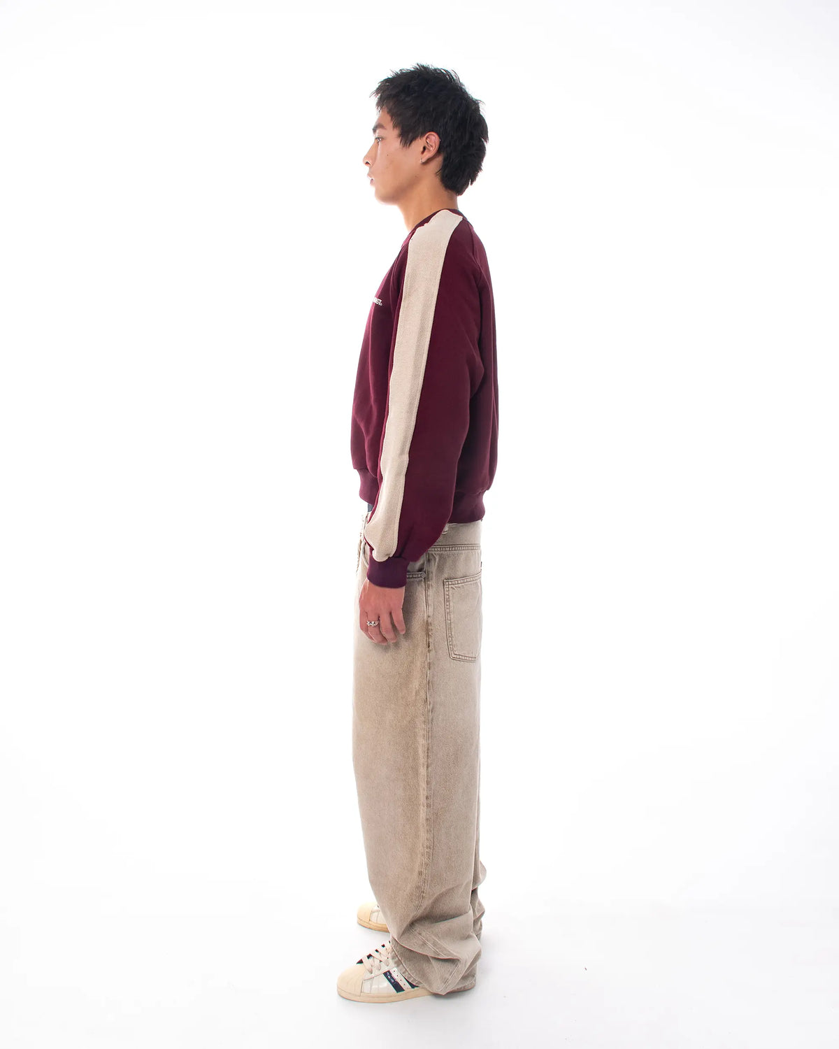 REVERSE BAND CREWNECK BURGUNDY