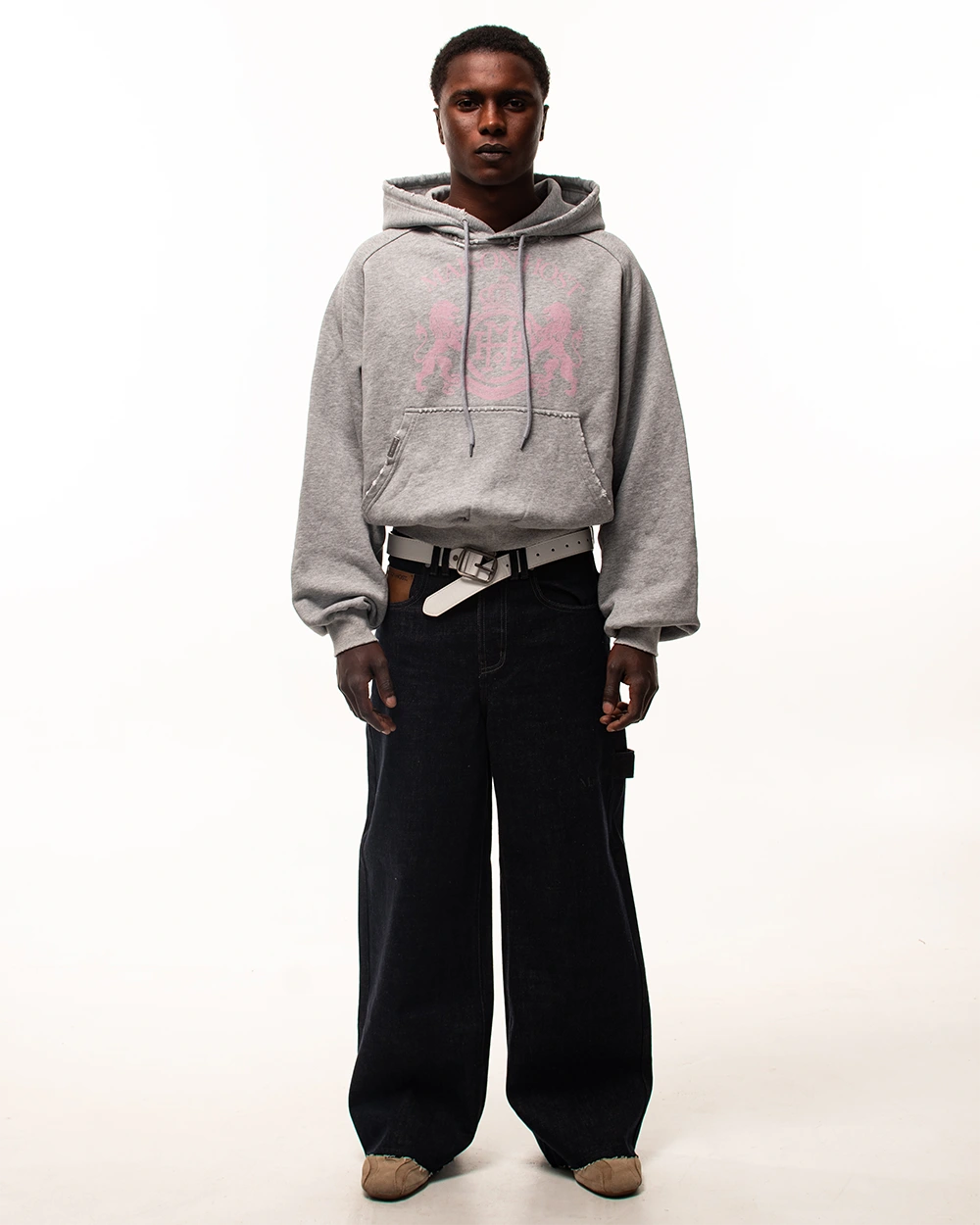 CREST GREY HOODIE