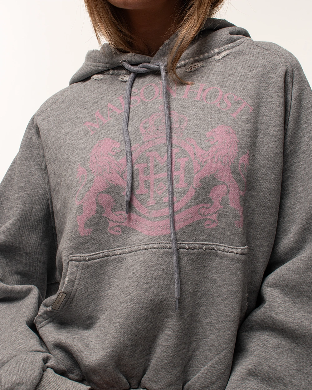 CREST GREY HOODIE