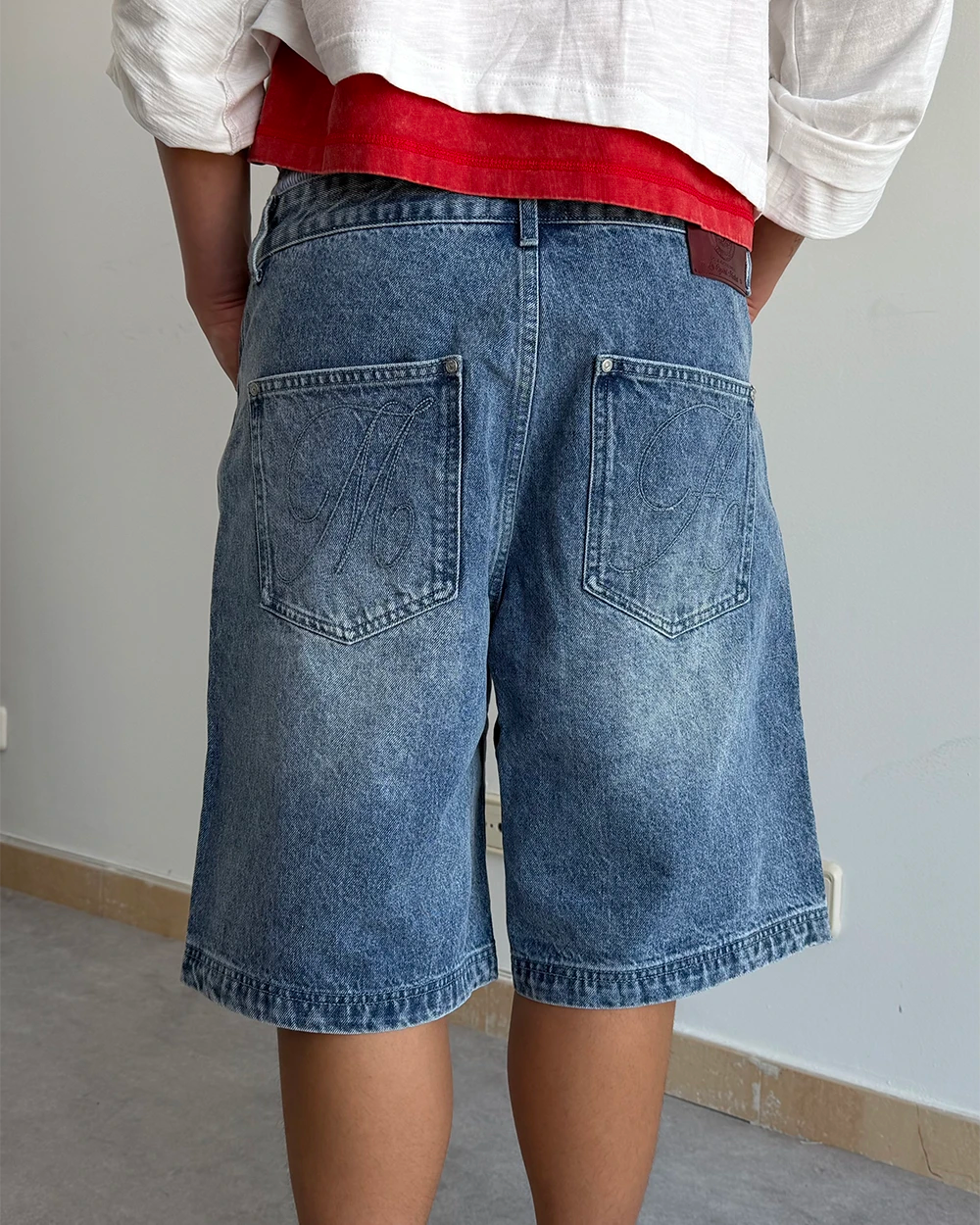 MH WASHED DENIM SHORTS