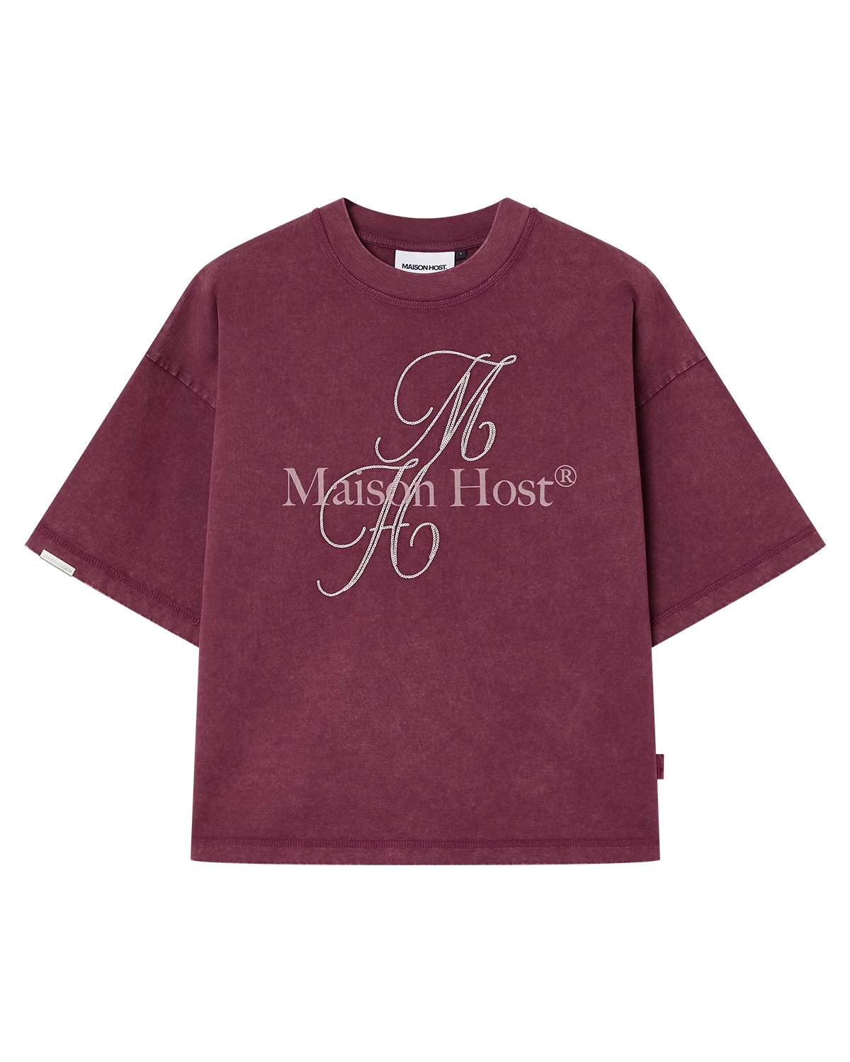 NEEDLE BURGUNDY TEE