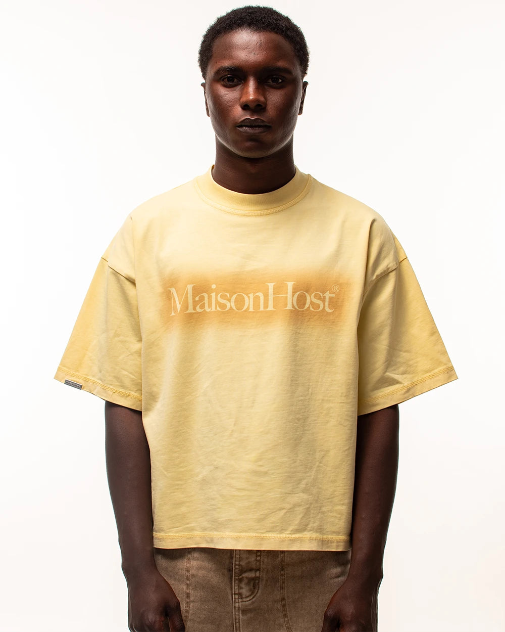 SPRAY LOGO YELLOW TEE