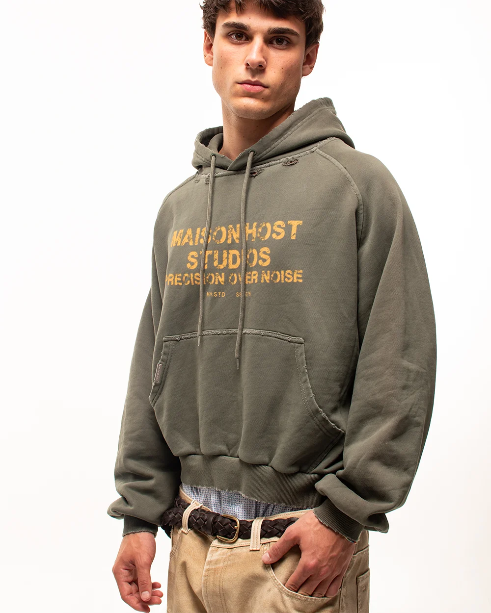 STATEMENT GREEN HOODIE