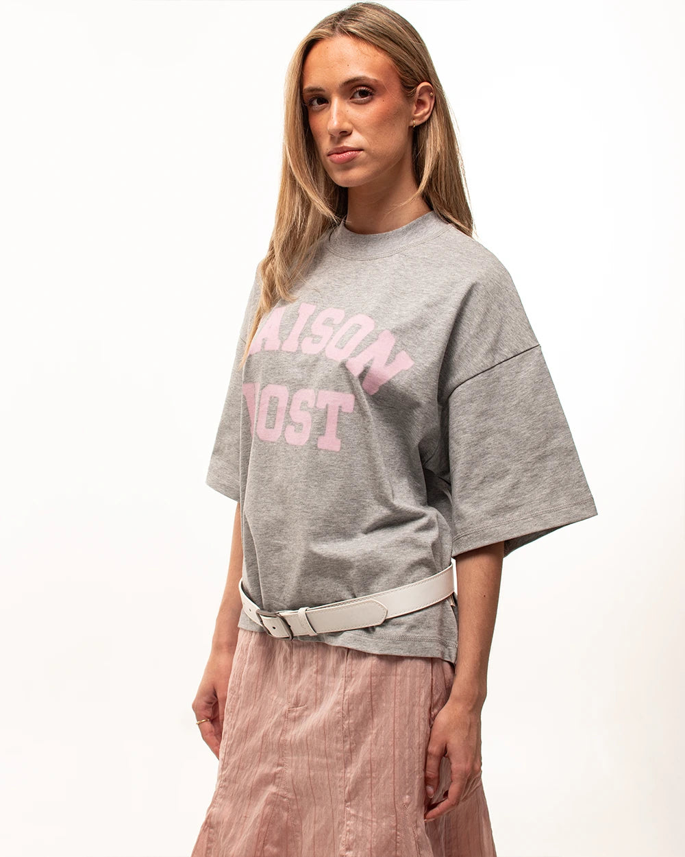 SPRAY VARSITY GREY TEE