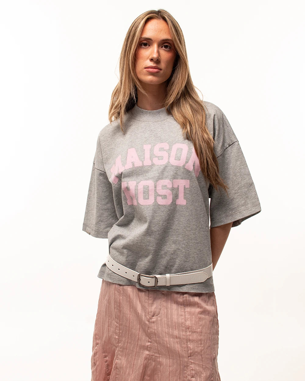 SPRAY VARSITY GREY TEE