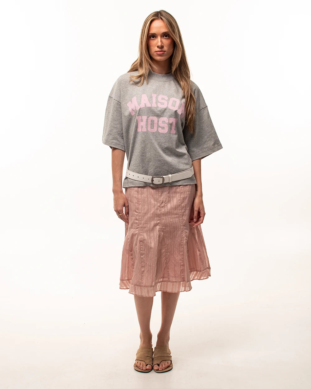 SPRAY VARSITY GREY TEE