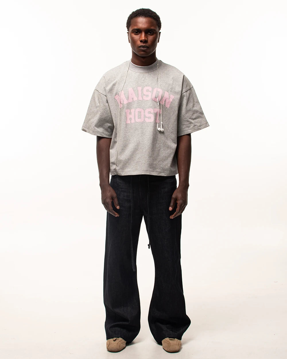 SPRAY VARSITY GREY TEE