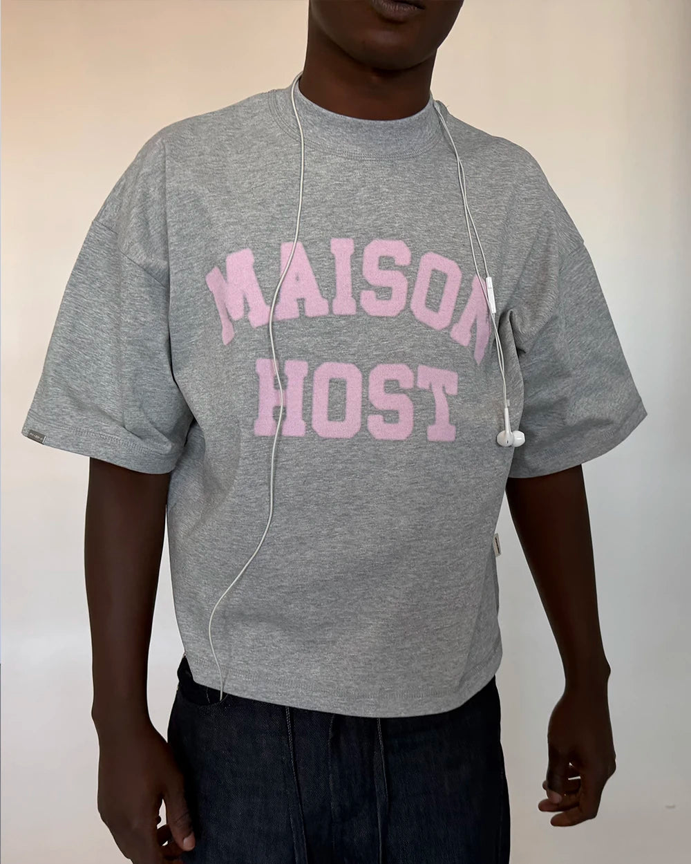 SPRAY VARSITY GREY TEE