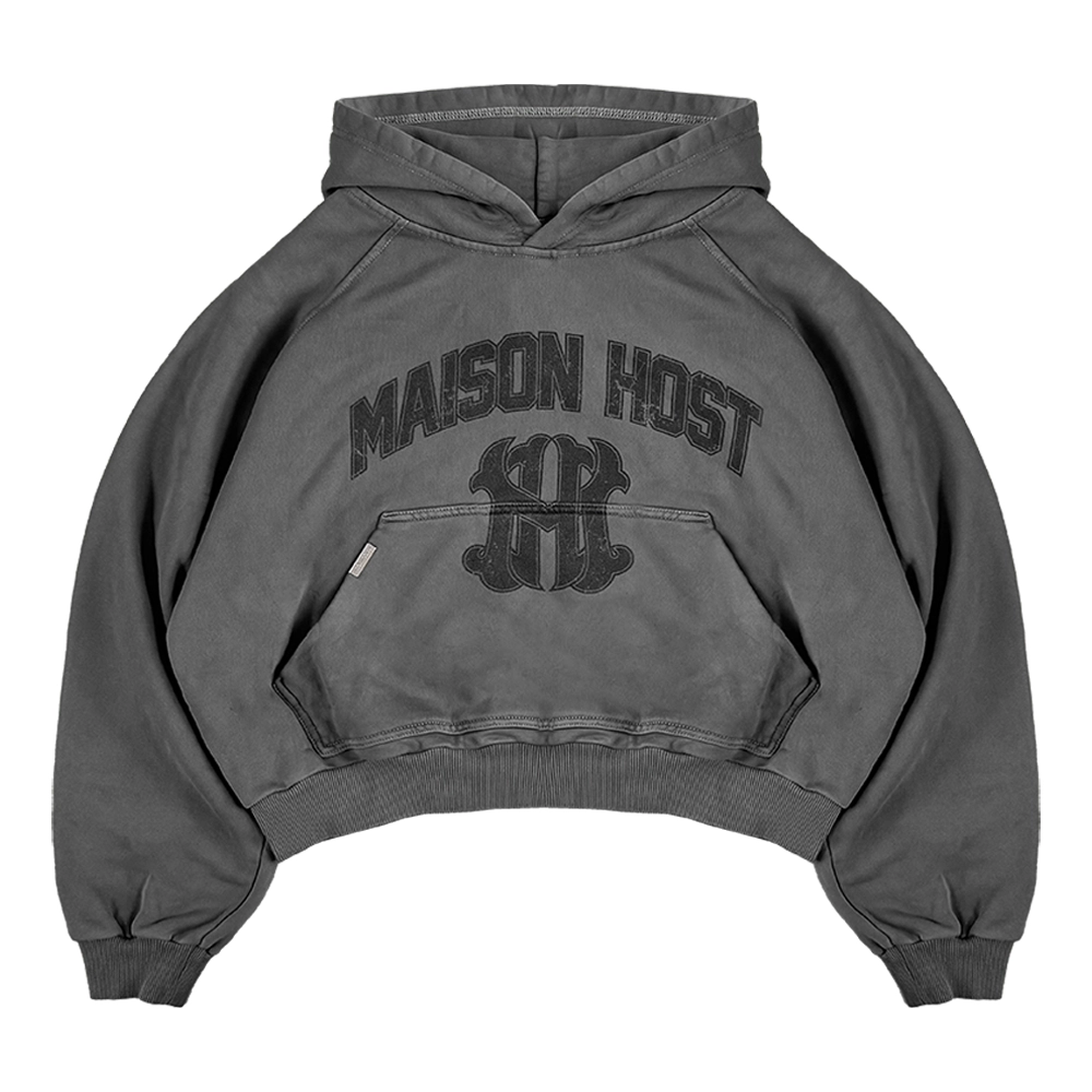 SUDADERA CON CAPUCHA GRIS OSCURO HOMERUN