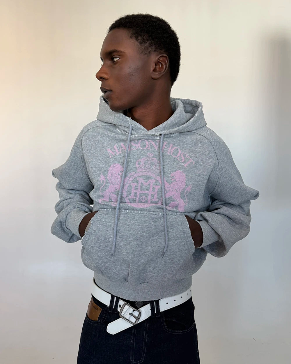 CREST GREY HOODIE