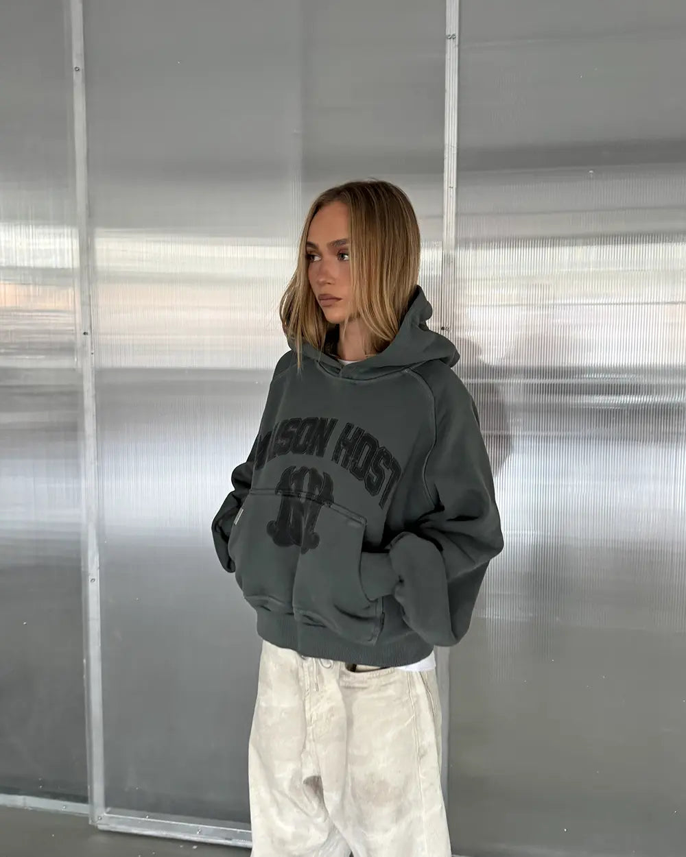 HOMERUN DARK GREY HOODIE