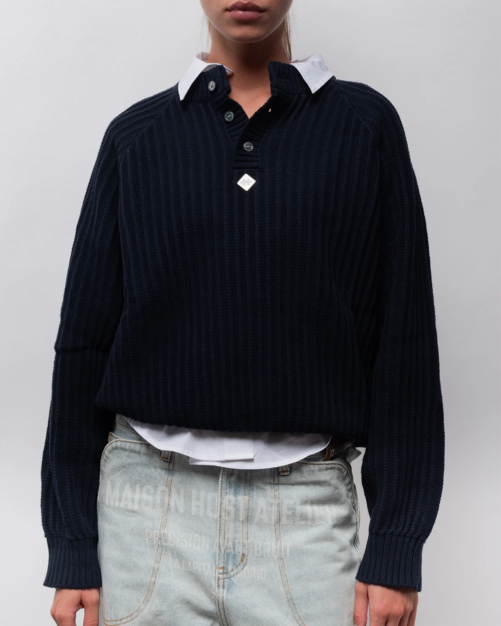 ESSENTIAL HENLEY KNIT
