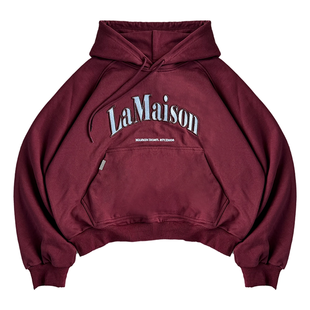 LAMAISON BURGUNDY HOODIE 2.0
