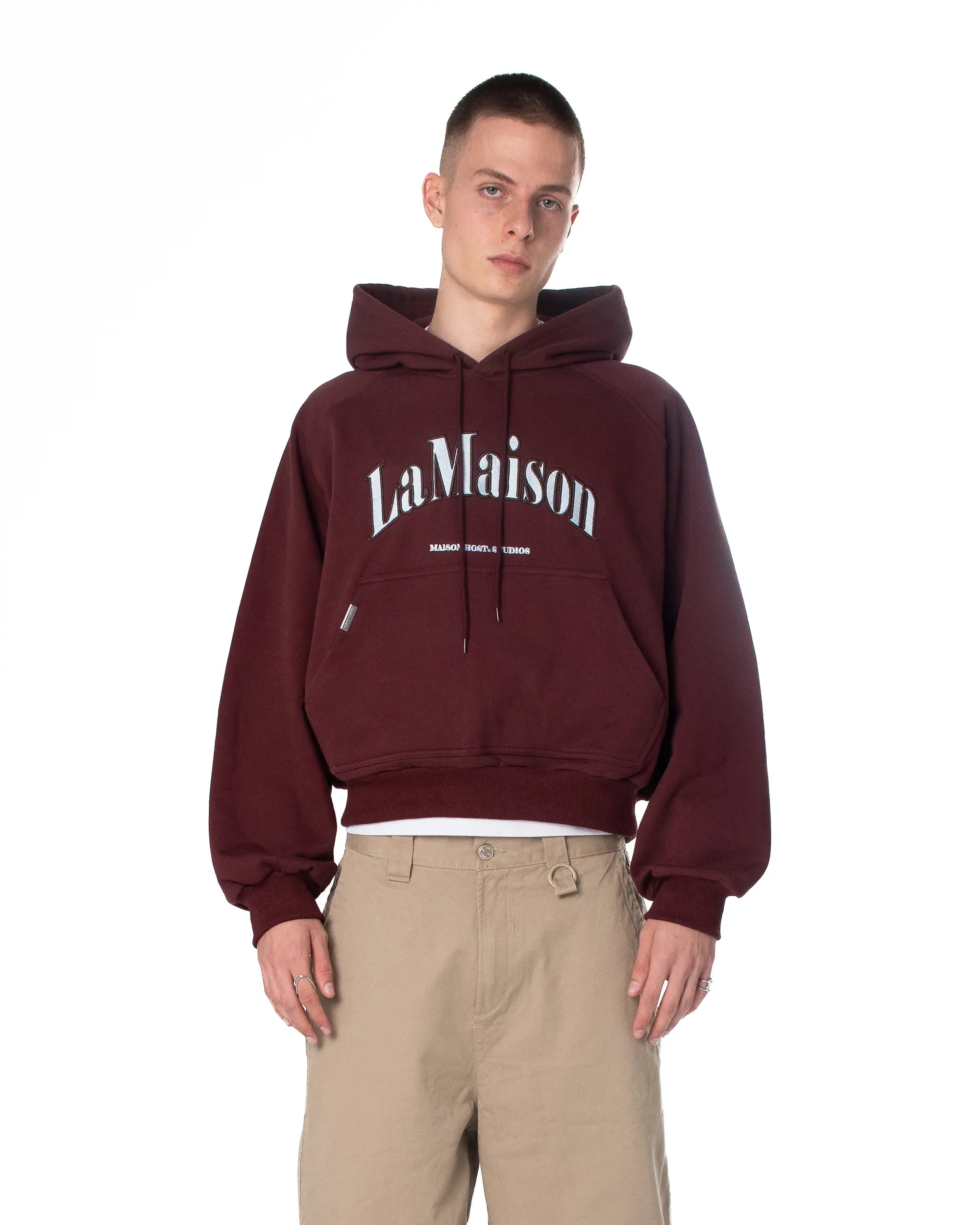 SUDADERA CON CAPUCHA LAMAISON BURGUNDY 2.0