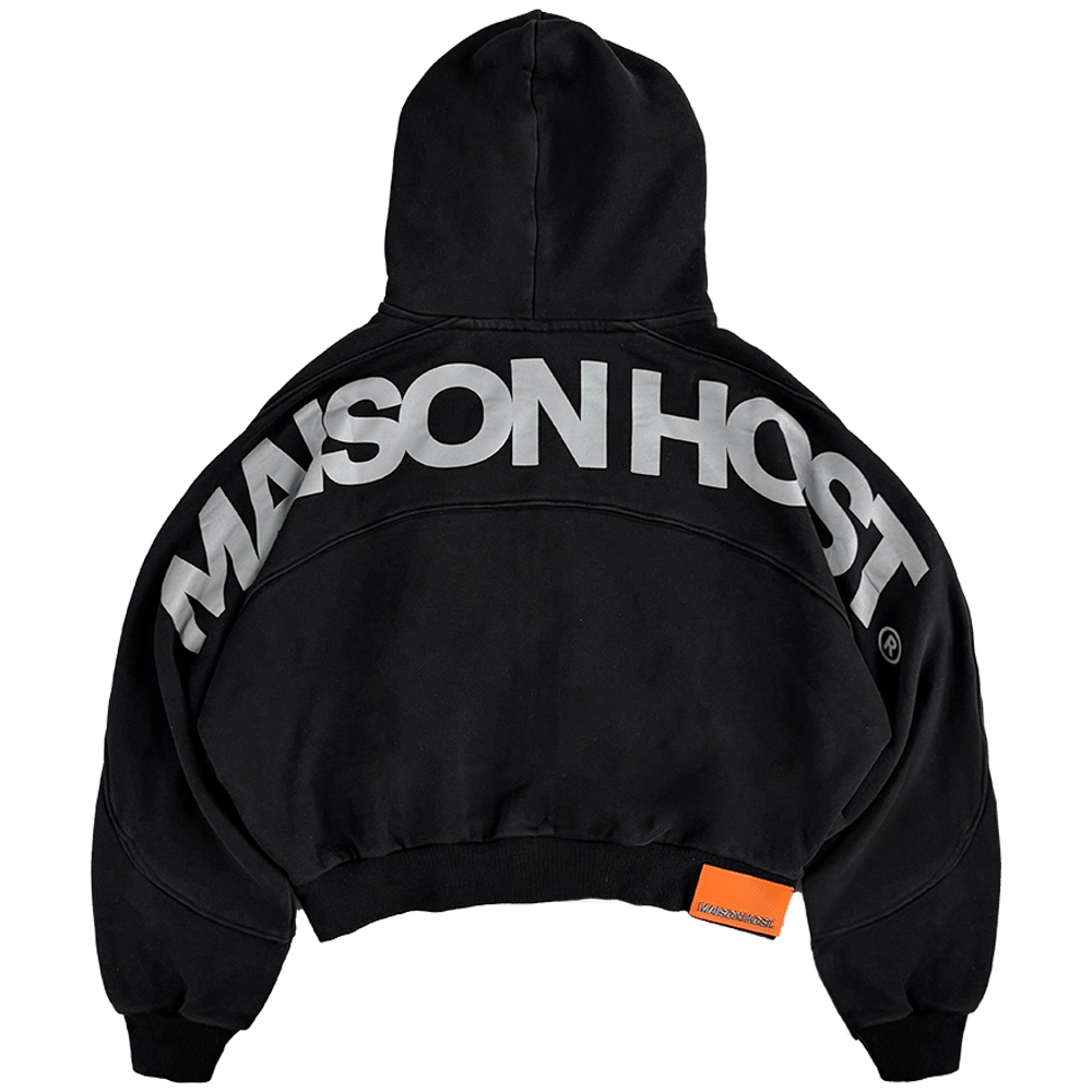 PANELS ZIPPED HOODIE