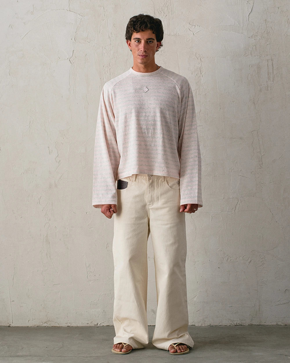 STRIPED RAG LONGSLEEVE PINK