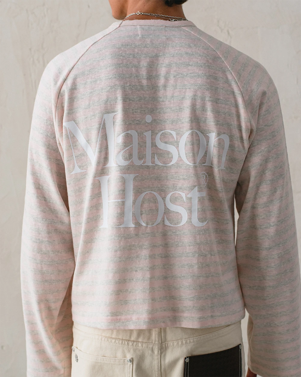 STRIPED RAG LONGSLEEVE PINK