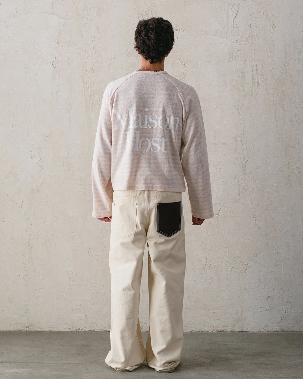STRIPED RAG LONGSLEEVE PINK