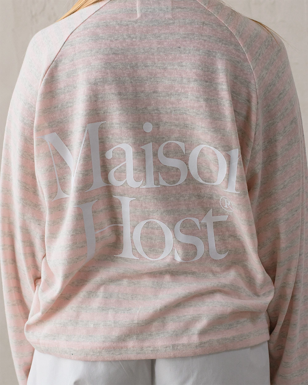 STRIPED RAG LONGSLEEVE PINK