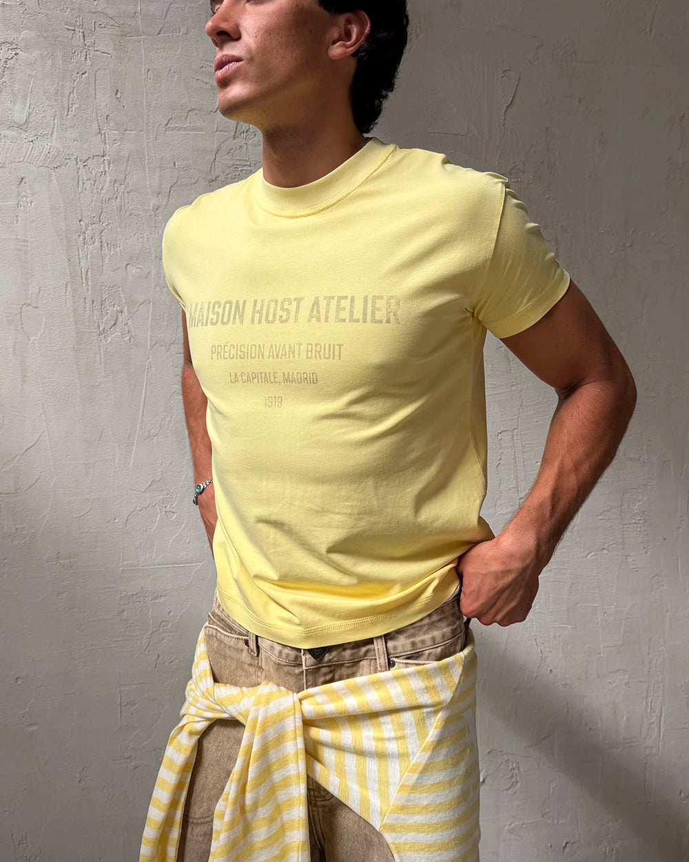 ATELIER SLIM TEE YELLOW