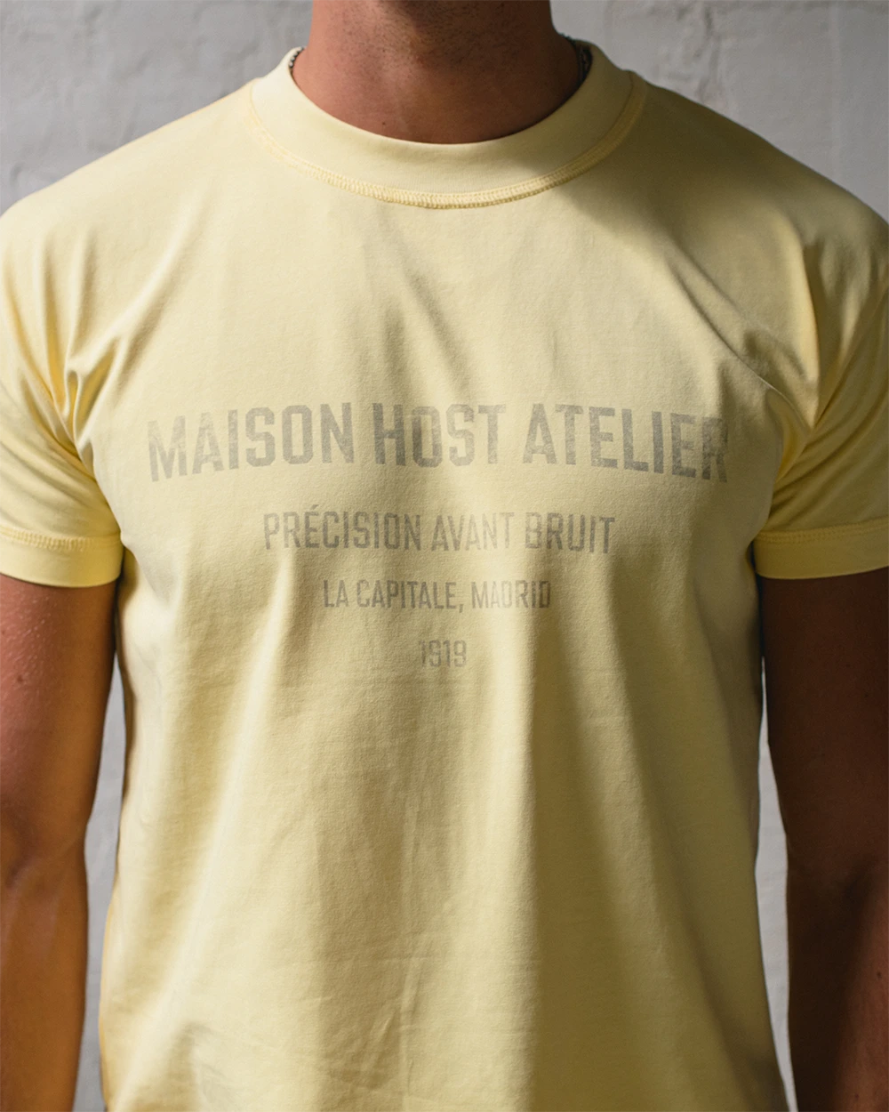 ATELIER SLIM TEE YELLOW