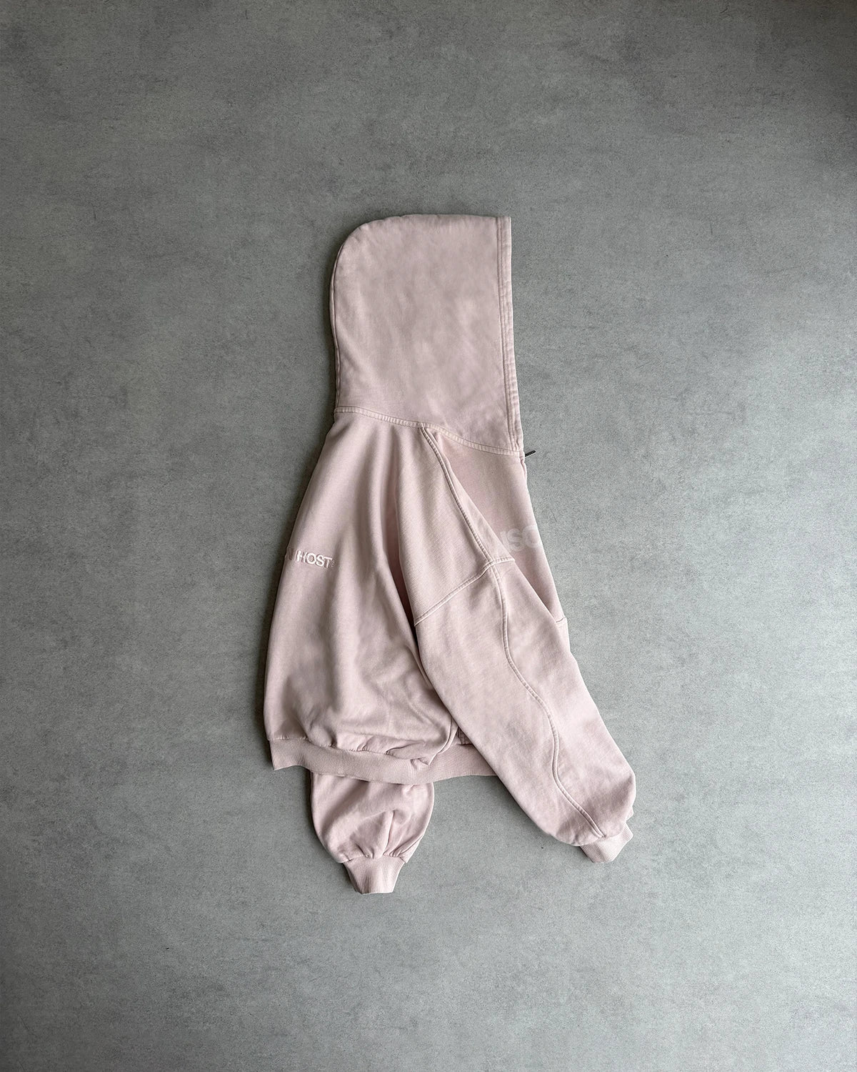 SUDADERA CON CAPUCHA CON CREMALLERA ERODE WAVE ROSA