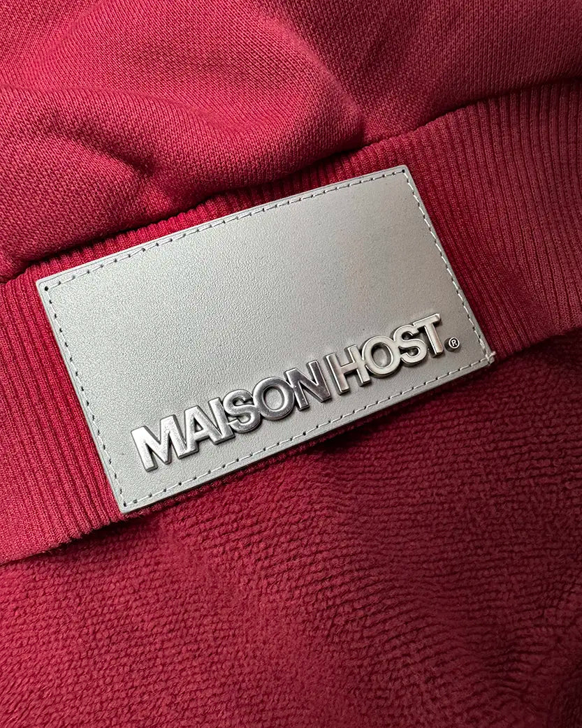 SUDADERA CON CAPUCHA ROJA TEÑIDA HOMERUN