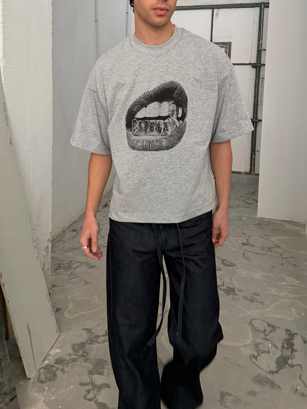 GRILLZ GREY TEE