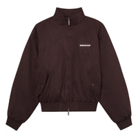 SUEDE BOMBER JACKET BROWN