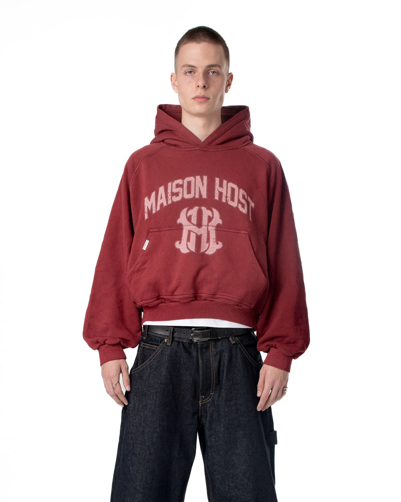 HOMERUN DYED RED HOODIE