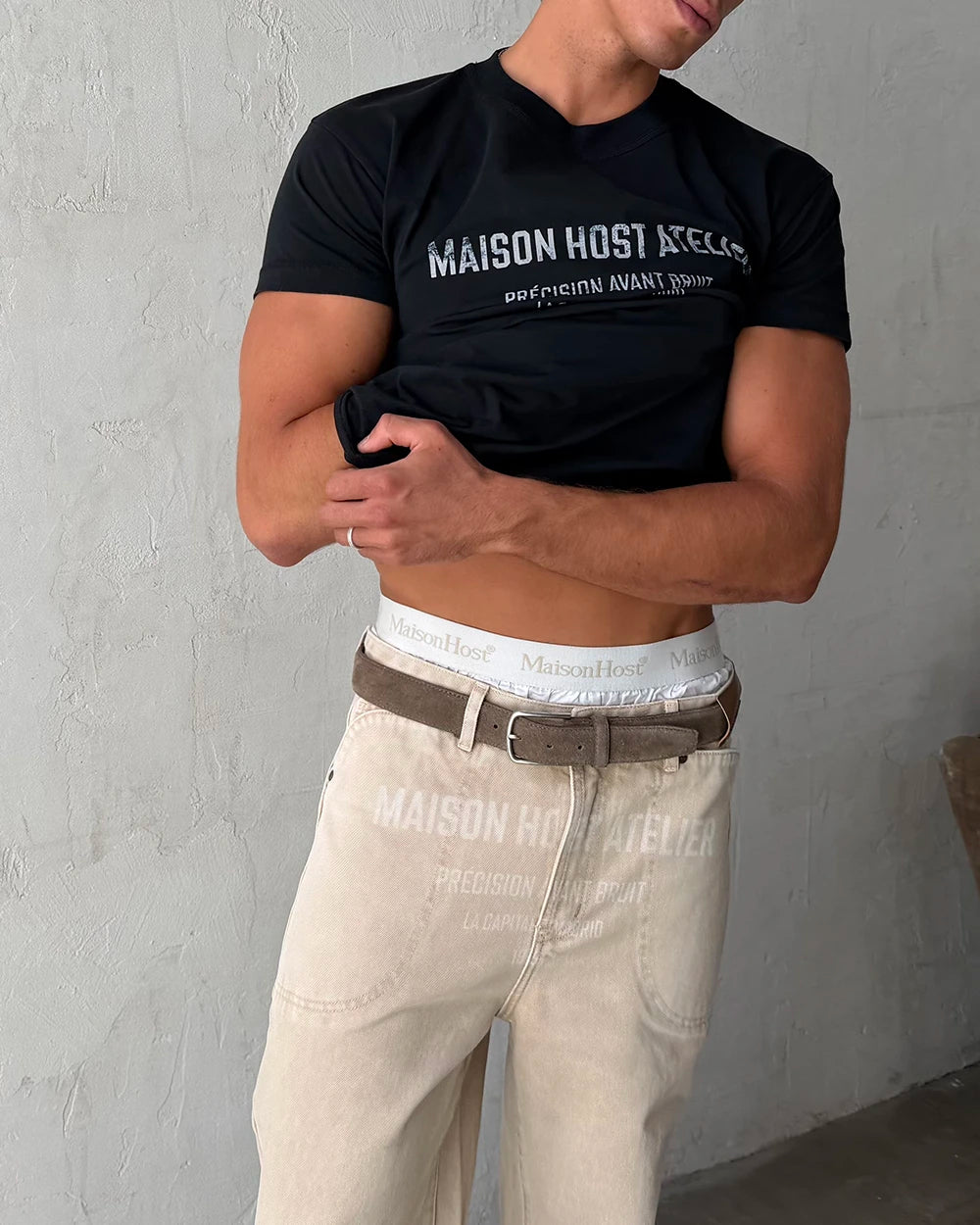 ATELIER SLIM TEE BLACK