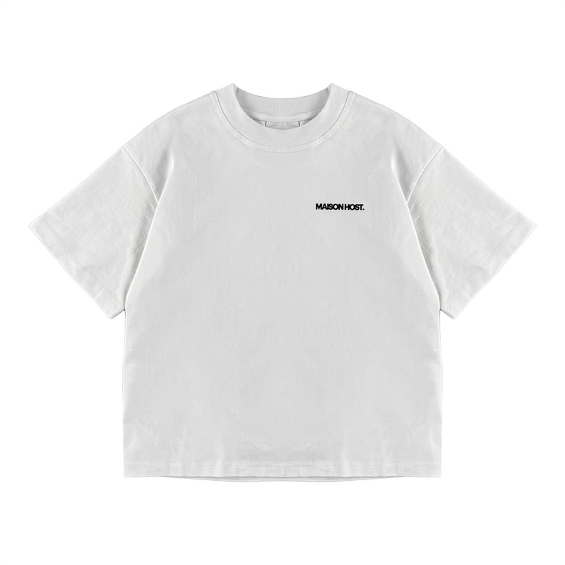 BASIC WHITE SLIM TEE