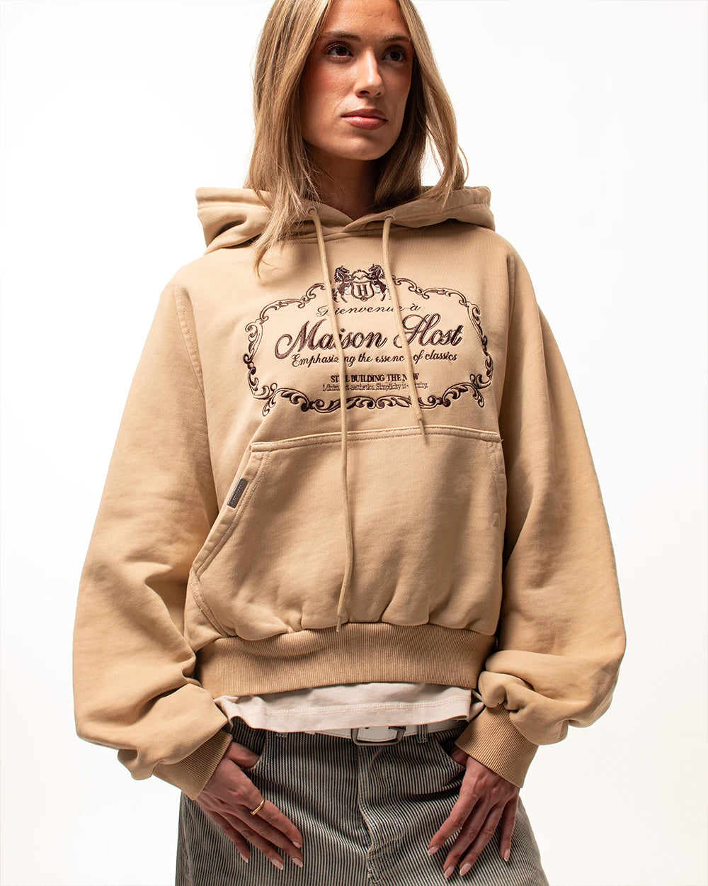 BIENVENUE HOODIE CAMEL