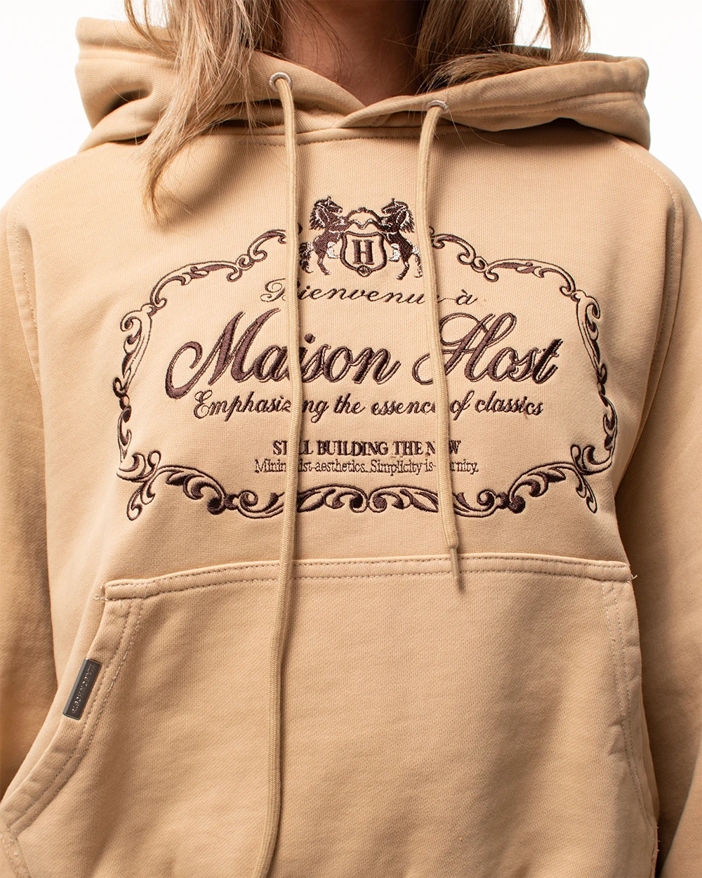 BIENVENUE HOODIE CAMEL