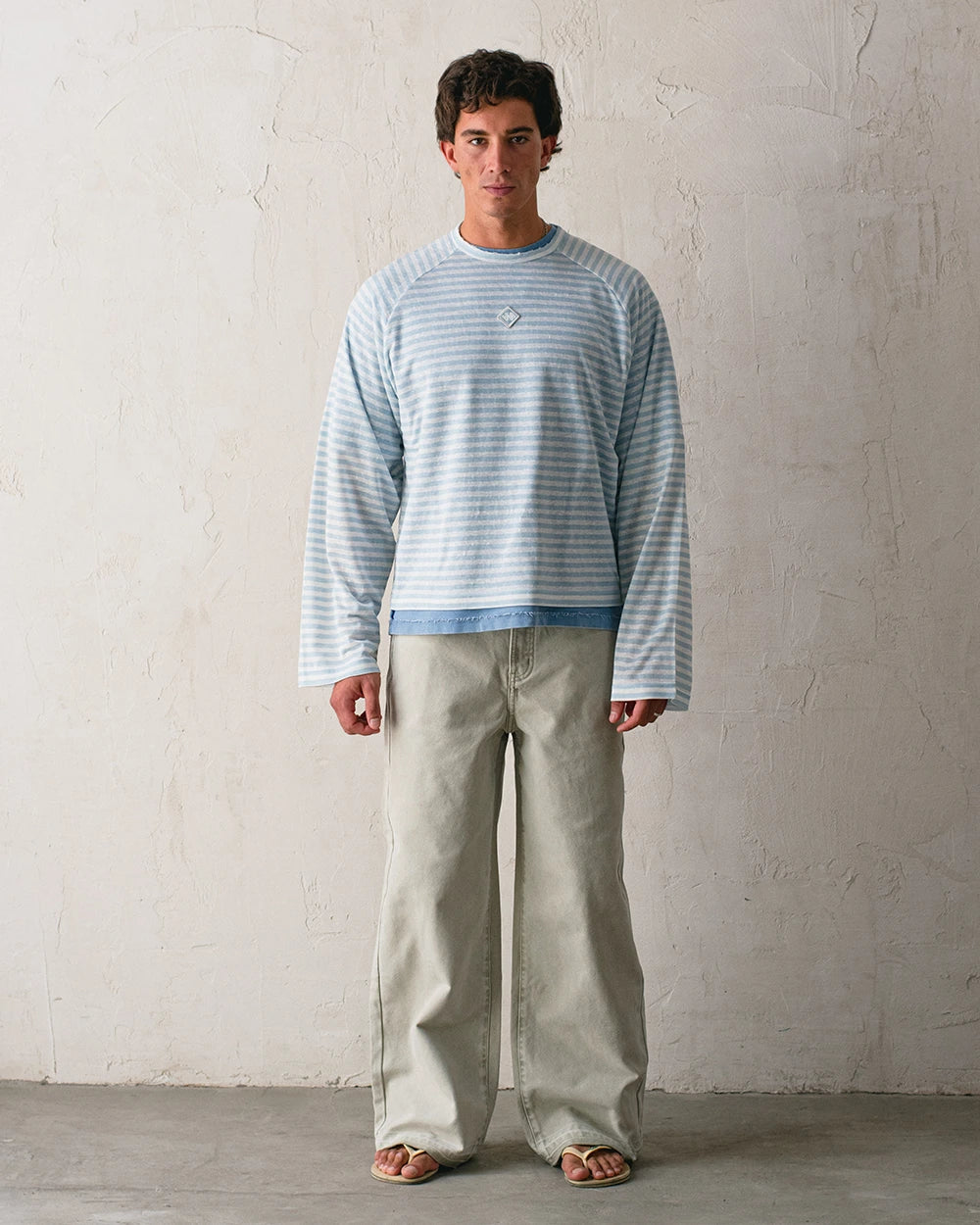 STRIPED RAG LONGSLEEVE BLUE