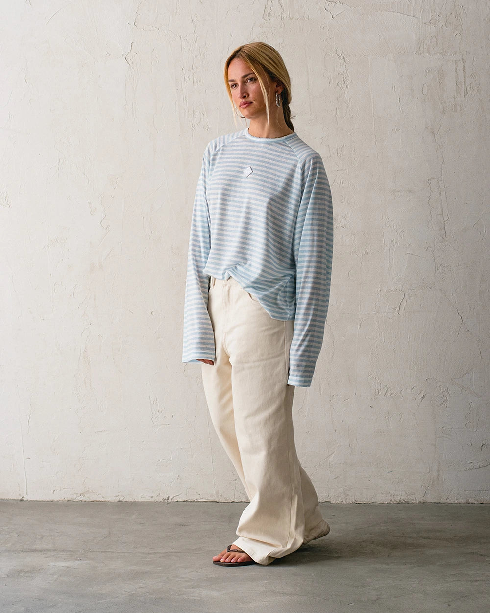 STRIPED RAG LONGSLEEVE BLUE